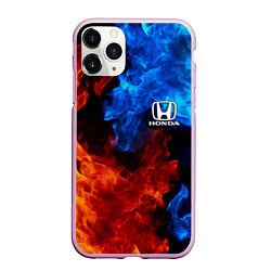 Чехол iPhone 11 Pro матовый HONDA, цвет: 3D-розовый