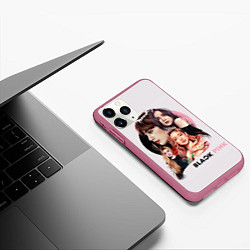 Чехол iPhone 11 Pro матовый Blackpink, цвет: 3D-малиновый — фото 2