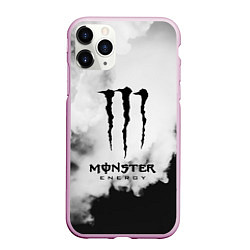 Чехол iPhone 11 Pro матовый MONSTER ENERGY, цвет: 3D-розовый