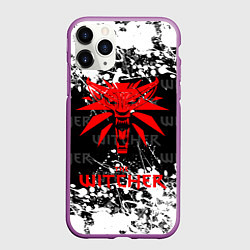 Чехол iPhone 11 Pro матовый The Witcher, цвет: 3D-фиолетовый