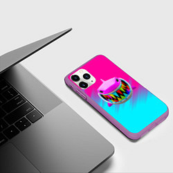 Чехол iPhone 11 Pro матовый 6IX9INE 69, цвет: 3D-фиолетовый — фото 2