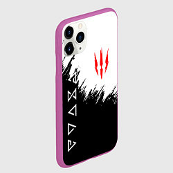 Чехол iPhone 11 Pro матовый The Witcher, цвет: 3D-фиолетовый — фото 2