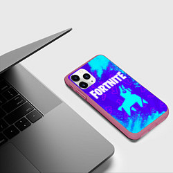 Чехол iPhone 11 Pro матовый FORTNITE ФОРТНАЙТ, цвет: 3D-малиновый — фото 2