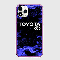 Чехол iPhone 11 Pro матовый TOYOTA, цвет: 3D-фиолетовый