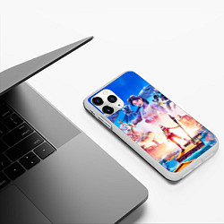 Чехол iPhone 11 Pro матовый FORTNITE, цвет: 3D-белый — фото 2