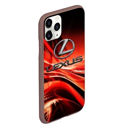 Чехол iPhone 11 Pro матовый LEXUS, цвет: 3D-коричневый — фото 2