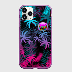 Чехол iPhone 11 Pro матовый 6IX9INE 69, цвет: 3D-фиолетовый