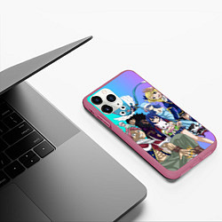 Чехол iPhone 11 Pro матовый FAIRY TAIL ХВОСТ ФЕИ, цвет: 3D-малиновый — фото 2