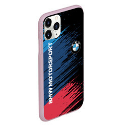 Чехол iPhone 11 Pro матовый BMW MOTORSPORT, цвет: 3D-розовый — фото 2