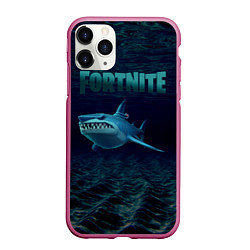 Чехол iPhone 11 Pro матовый Loot Shark Fortnite, цвет: 3D-малиновый