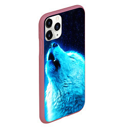 Чехол iPhone 11 Pro матовый ВОЛЧИЙ ВОЙ D, цвет: 3D-малиновый — фото 2