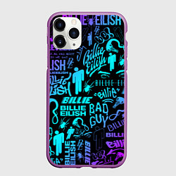 Чехол iPhone 11 Pro матовый BILLIE EILISH БИЛЛИ АЙЛИШ, цвет: 3D-фиолетовый