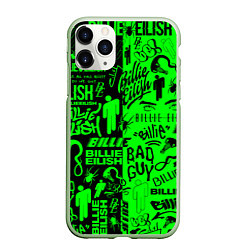 Чехол iPhone 11 Pro матовый BILLIE EILISH БИЛЛИ АЙЛИШ, цвет: 3D-салатовый