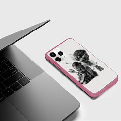 Чехол iPhone 11 Pro матовый The Last of Us, цвет: 3D-малиновый — фото 2