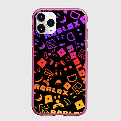 Чехол iPhone 11 Pro матовый Roblox, цвет: 3D-малиновый