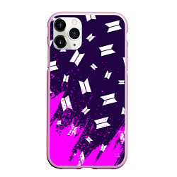 Чехол iPhone 11 Pro матовый BTS БТС, цвет: 3D-розовый