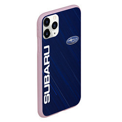 Чехол iPhone 11 Pro матовый SUBARU, цвет: 3D-розовый — фото 2