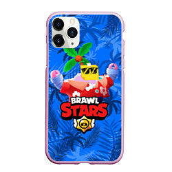 Чехол iPhone 11 Pro матовый BRAWL STARS SPROUT, цвет: 3D-розовый