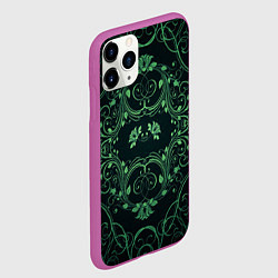 Чехол iPhone 11 Pro матовый Узоры, цвет: 3D-фиолетовый — фото 2