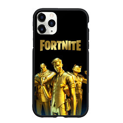 Чехол iPhone 11 Pro матовый FORTNITE GOLD SQUAD