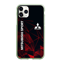 Чехол iPhone 11 Pro матовый MITSUBISHI, цвет: 3D-салатовый