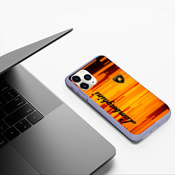 Чехол iPhone 11 Pro матовый LAMBORGHINI, цвет: 3D-светло-сиреневый — фото 2