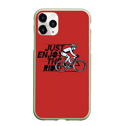 Чехол iPhone 11 Pro матовый Just Enjoy the Ride Z, цвет: 3D-салатовый