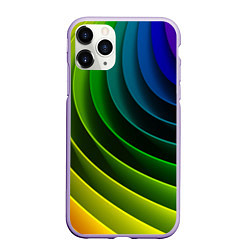 Чехол iPhone 11 Pro матовый Color 2058, цвет: 3D-светло-сиреневый