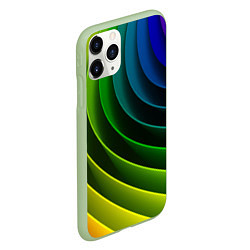 Чехол iPhone 11 Pro матовый Color 2058, цвет: 3D-салатовый — фото 2