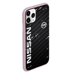 Чехол iPhone 11 Pro матовый NISSAN, цвет: 3D-розовый — фото 2