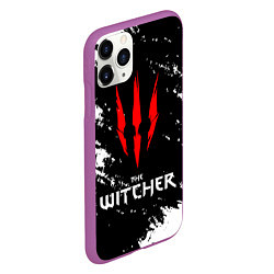 Чехол iPhone 11 Pro матовый The Witcher, цвет: 3D-фиолетовый — фото 2