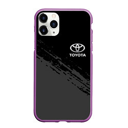 Чехол iPhone 11 Pro матовый TOYOTA, цвет: 3D-фиолетовый