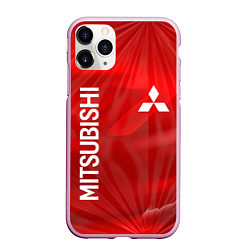 Чехол iPhone 11 Pro матовый MITSUBISHI, цвет: 3D-розовый