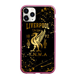 Чехол iPhone 11 Pro матовый LIVERPOOL ЛИВЕРПУЛЬ, цвет: 3D-малиновый