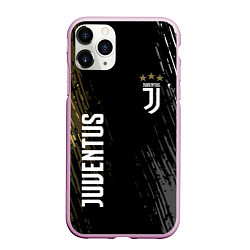 Чехол iPhone 11 Pro матовый JUVENTUS, цвет: 3D-розовый