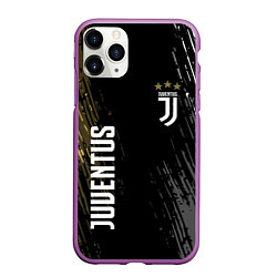 Чехол iPhone 11 Pro матовый JUVENTUS, цвет: 3D-фиолетовый