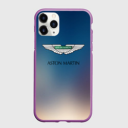 Чехол iPhone 11 Pro матовый Aston martin, цвет: 3D-фиолетовый
