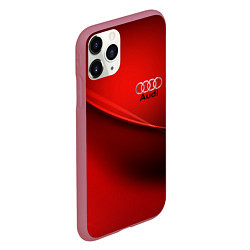 Чехол iPhone 11 Pro матовый AUDI, цвет: 3D-малиновый — фото 2