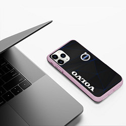 Чехол iPhone 11 Pro матовый VOLVO, цвет: 3D-розовый — фото 2