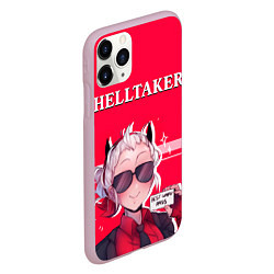 Чехол iPhone 11 Pro матовый HELLTAKER, цвет: 3D-розовый — фото 2