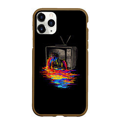 Чехол iPhone 11 Pro матовый Треш, цвет: 3D-коричневый