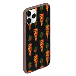 Чехол iPhone 11 Pro матовый Vegan, цвет: 3D-коричневый — фото 2
