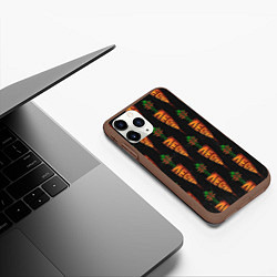 Чехол iPhone 11 Pro матовый Vegan, цвет: 3D-коричневый — фото 2