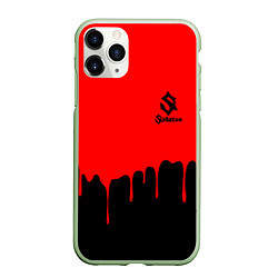 Чехол iPhone 11 Pro матовый Sabaton, цвет: 3D-салатовый