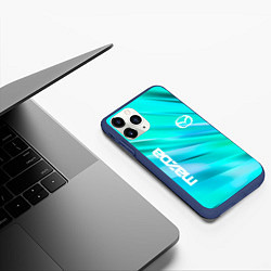 Чехол iPhone 11 Pro матовый MAZDA, цвет: 3D-тёмно-синий — фото 2