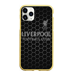 Чехол iPhone 11 Pro матовый LIVERPOOL, цвет: 3D-желтый