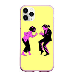 Чехол iPhone 11 Pro матовый Криминальное чтиво, цвет: 3D-розовый