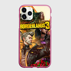 Чехол iPhone 11 Pro матовый Borderlands 3, цвет: 3D-малиновый