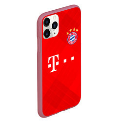 Чехол iPhone 11 Pro матовый BAYERN MUNCHEN, цвет: 3D-малиновый — фото 2