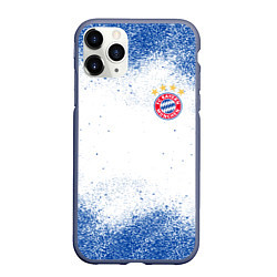 Чехол iPhone 11 Pro матовый BAYERN MUNCHEN, цвет: 3D-серый